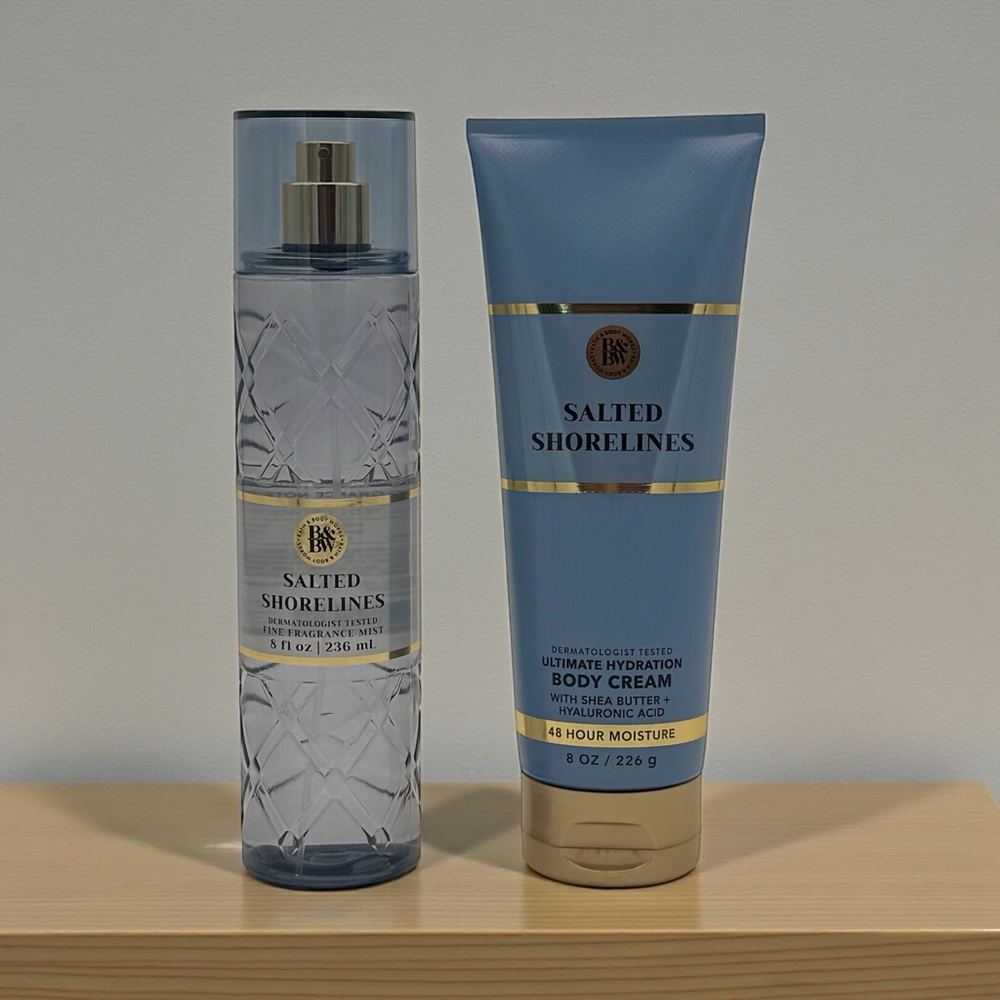 Bath & Body Works Salted Shorelines Everyday Luxuries Body Care Gift Set NWT